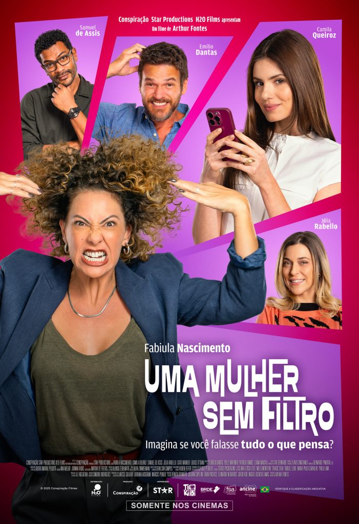 “Uma Mulher Sem Filtro”, comédia com Fabiula Nascimento e Camila Queiroz, ganha cartaz oficial e data de estreia | Diário Carioca
Cartaz oficial de “Uma Mulher Sem Filtro”.