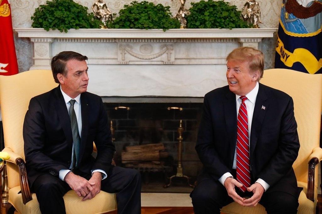 O ex-presidente Jair Bolsonaro e o atual presidente dos Estados Unidos, Donald Trump. Foto: Divulgação