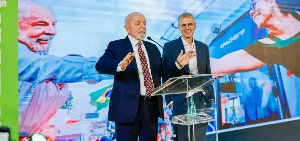 Ministro Sidônio Palmeira durante apresentação da nova marca, no Palácio do Planalto - Foto: Seaud/Secom