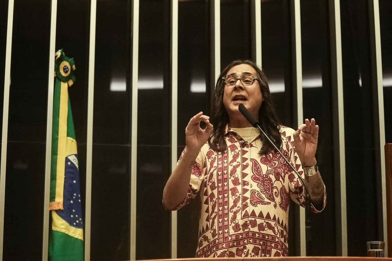 “Belém será palco do maior evento climático do mundo. Instalar a capital ali é jogar os holofotes sobre a Amazônia", destacou Duda. Foto: Cadu Passos