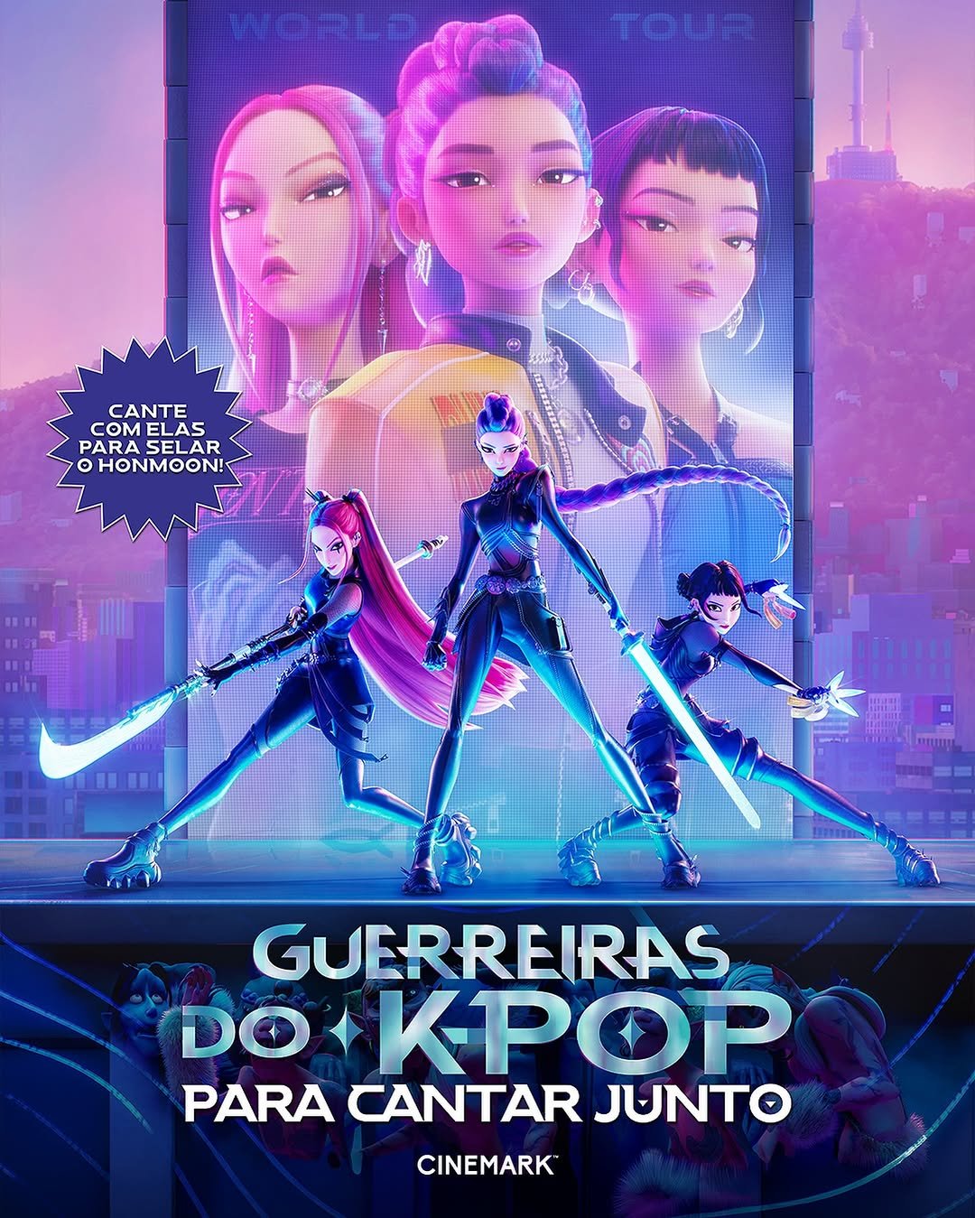 'Guerreiras do K-Pop' será exibido nos cinemas durante o Halloween | Diário Carioca Sing Along no cinema: 'Guerreiras do K-Pop', sucesso mundial, será exibido pela Cinemark durante o Halloween