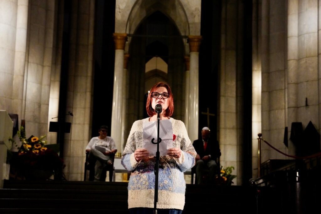 Primeira mulher a ocupar a presidência do Superior Tribunal Militar, Elizabeth Rocha pediu perdão pelos erros e omissões judiciais durante o período da ditadura: 'perdão a todos os que tombaram e sofreram lutando pela liberdade'. Foto: Cadu Gomes / VPR
