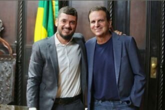 Declaração de Eduardo Paes sobre possível aliança com bolsonaristas causa repercussão na Alerj: "Vagabundo" | Diário Carioca Rodrigo Bacellar, presidente da Alerj, ao ldo do prefeito Eduardo Paes - Foto: Reprodução