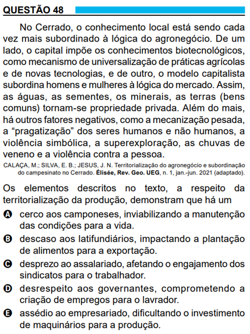 Reprodução: Enem 2023
